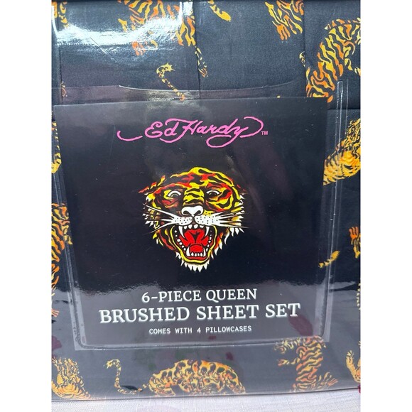 Ed Hardy Queen Sheet Set, 6 pieces - Picture 2 of 5